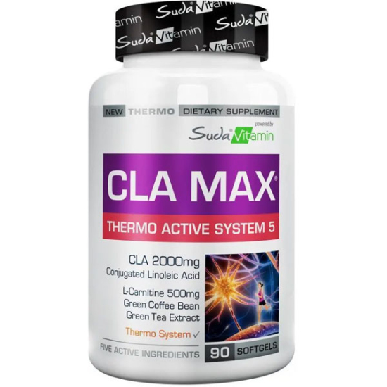Suda Vitamin CLA Max Thermo Active System 5 90 Yumuşak Jel Kapsül - 1