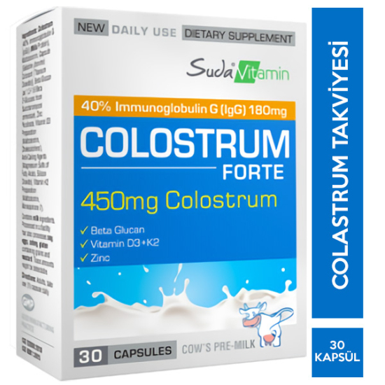 Suda Vitamin Colostrum Forte 30 Kapsül - 1