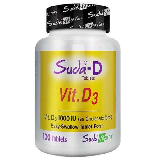 Suda Vitamin D3 1000 IU 100 Tablet - 1