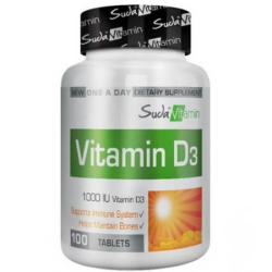 Suda Vitamin D3 1000 IU 100 Tablet - Suda Vitamin