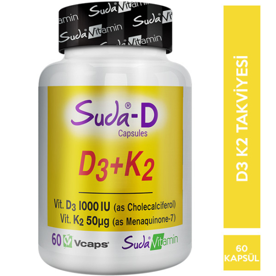 Suda Vitamin D3 K2 60 Kapsül - 1