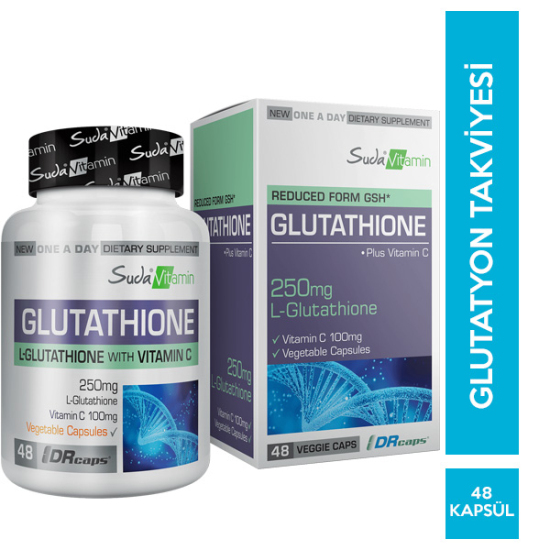Suda Vitamin Glutathione 48 Kapsül Glutatyon Takviyesi - 1