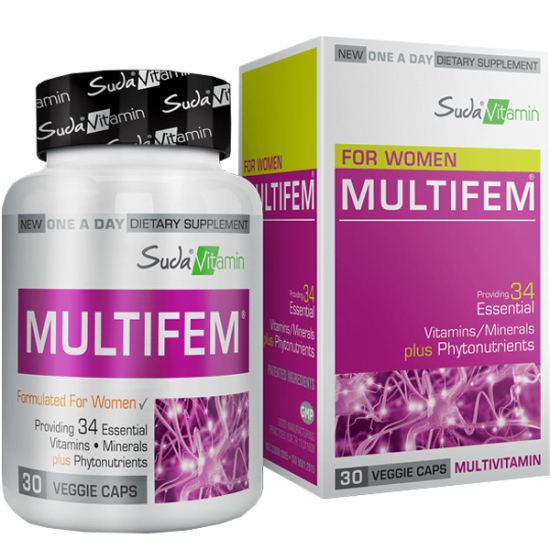 Suda Vitamin Multifem Multivitamin 30 Kapsül - 1