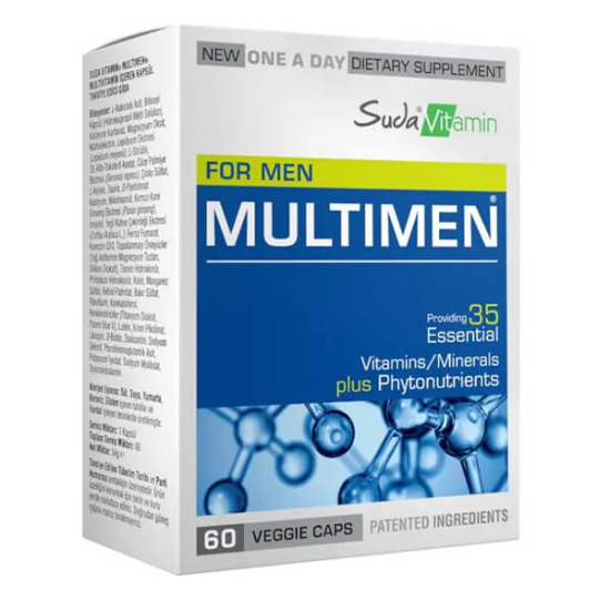 Suda Vitamin Multimen Multivitamin 60 Kapsül - 1