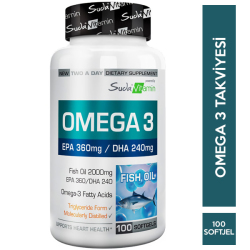 Suda Vitamin Omega 3 100 Softgels - Suda Vitamin