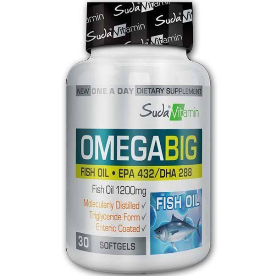 Suda Vitamin Omega Big 1200 mg 30 Yumuşak Kapsül - 1