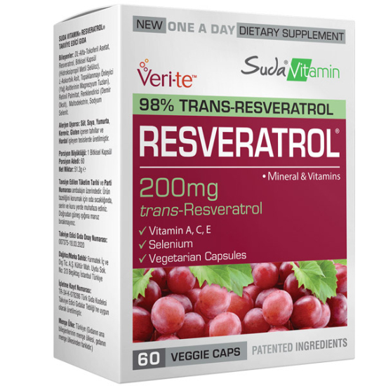 Suda Vitamin Resveratrol 60 Kapsül - 1