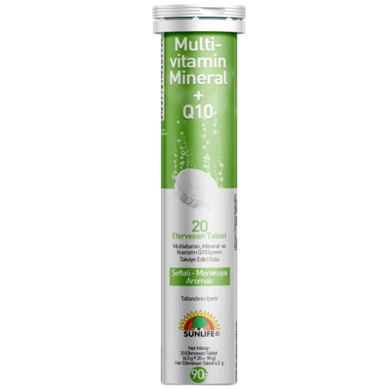 Sunlife Multivitamin Mineral Q10 Efervesan 20 Tablet - 1