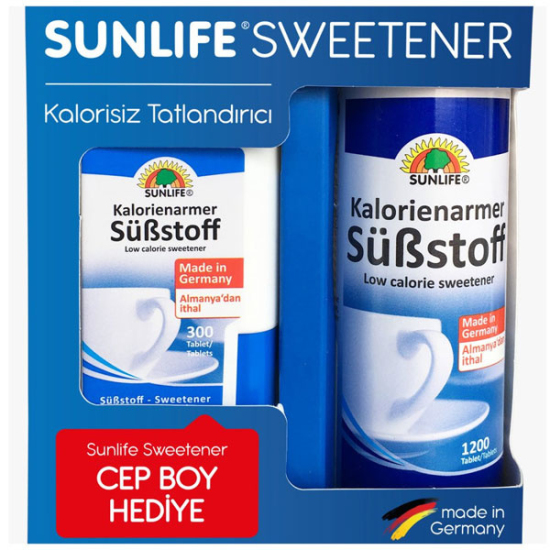 Sunlife Sweetener 1200 + Tatlandırıcı 300 Tablet - 1