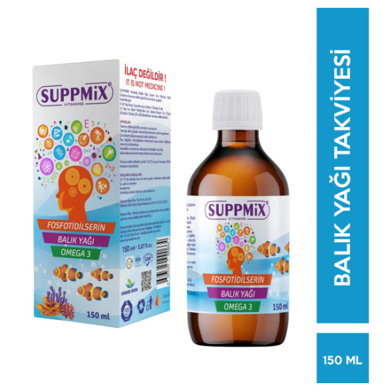 Suppmix Fosfatidilserin Omega 3 Şurup 150 ML - 1