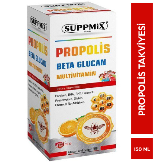 Suppmix Propolis Beta Glucan Şurup 150 ML - 1