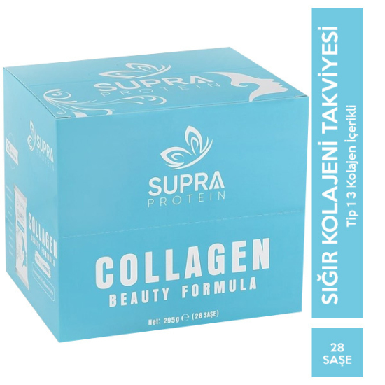 Supra Protein Collagen Beauty Formula 28 Saşe Aromasız - 1