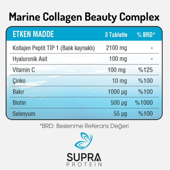 Supra Protein Marine Collagen Beauty Complex 90 Tablet - 3