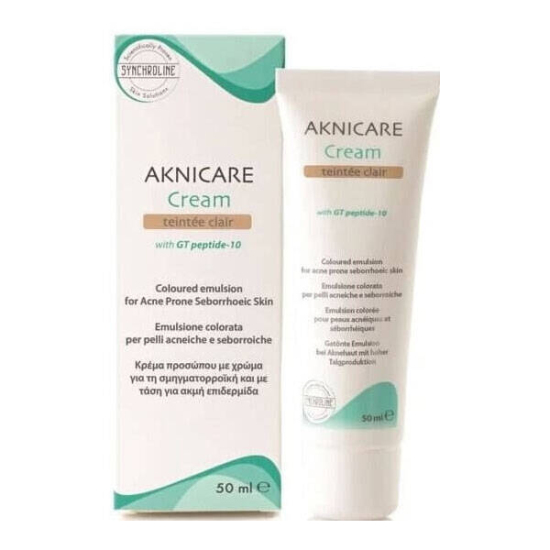 Synchroline Aknicare Cream Teintee Clair 50 ML Akne Karşıtı Bakım Kremi - 1