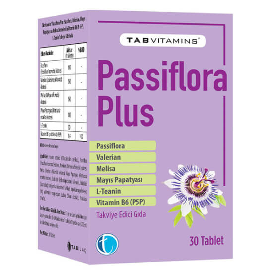 Tabvitamins Passiflora Plus 30 Tablet - 1