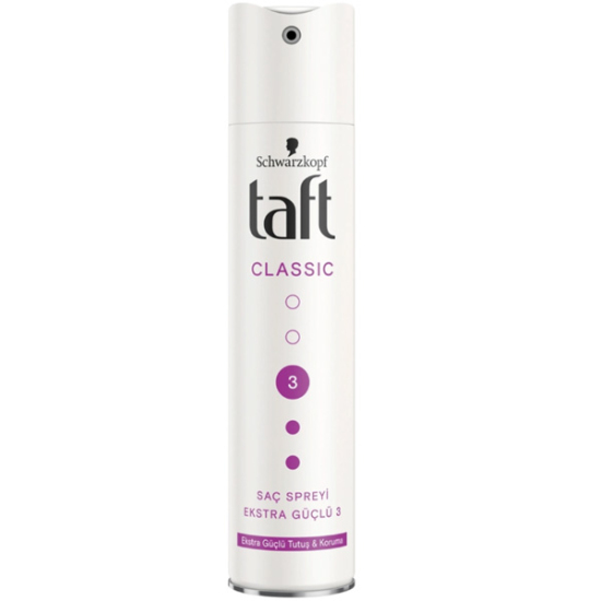 Taft Classic Extra Güçlü Saç Spreyi No: 3 250 ml - 1