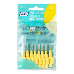 Tepe Extra Soft Arayüz Fırçası Sarı 0,7 mm Size 4 8 Adet - Tepe