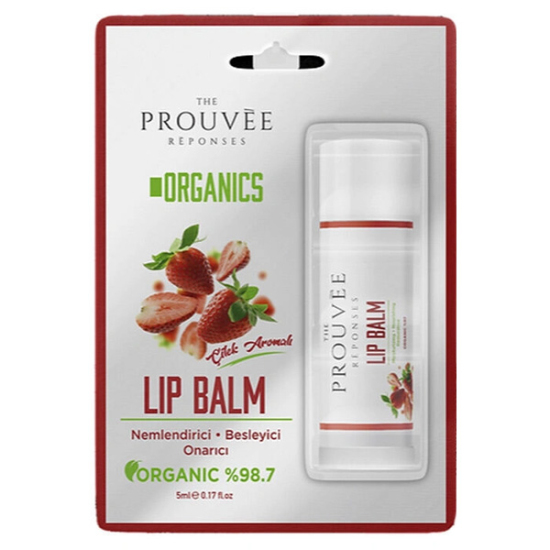 The Prouvee Reponses Organik Dudak Lip Balm Çilek Aromalı 5 ml - 1