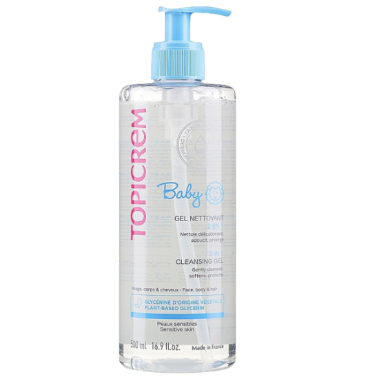 Topicrem Baby 2 In 1 Cleansing Gel 500 ml - 1