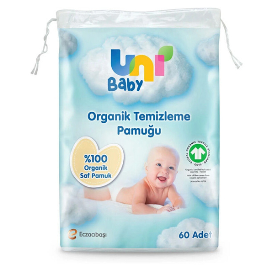 Uni Baby Organik Temizleme Pamuğu 60'lı - 1