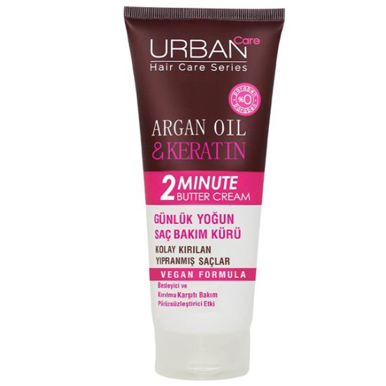 Urban Care Argan Oil Keratin 2 Minute Butter Cream 200 ml - 1