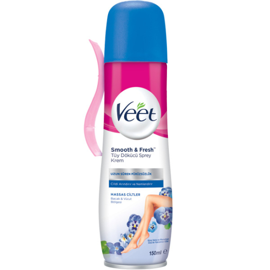 Veet Hassas Ciltler İçin Tüy Dökücü Krem Sprey 150 ml - 1