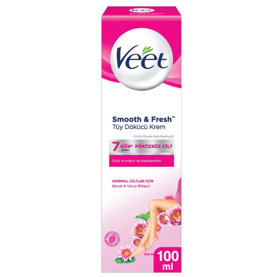 Veet Silky Fresh Normal Ciltler İçin Tüy Dökücü Krem 100 ml - 1