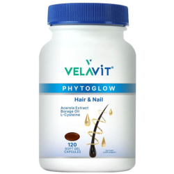 Velavit Phytoglow Hair Nail 120 Soft Gel Capsules - Velavit