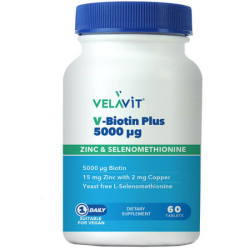Velavit V Biotin Plus 5000 mcg 60 Tablet - Velavit