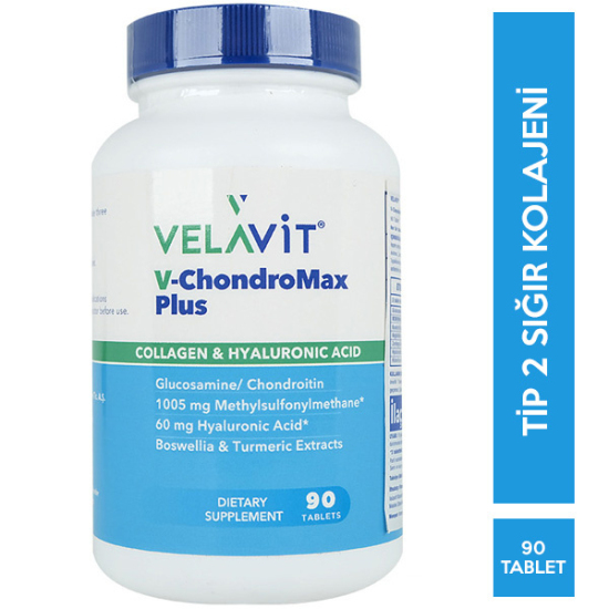 Velavit V Chondromax Plus Takviye Edici Gıda 90 Tablet Kolajen Takviyesi - 1