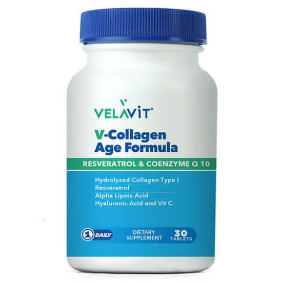 Velavit V Collagen Age Formula Takviye Edici Gıda 30 Tablet Kolajen Takviyesi - 1