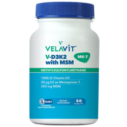 Velavit V D3 K2 With MSM 60 Tablet - Velavit