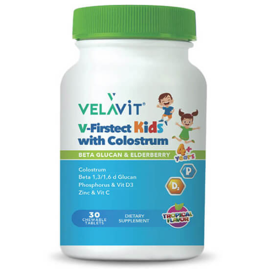 Velavit V Firstect Kids with Colostrum Takviye Edici Gıda 30 Kapsül - 1
