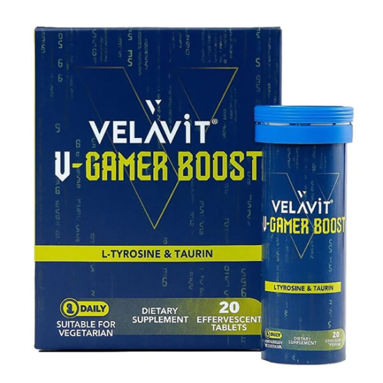 Velavit V Gamer Boost 20 Efervesan Tablet - 1