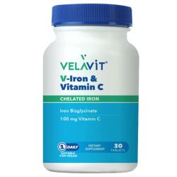 Velavit V Iron Vitamin C 30 Tablet - Velavit