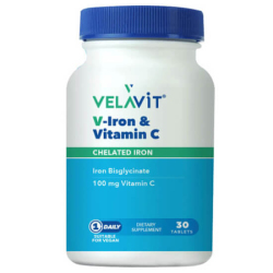 Velavit V Iron Vitamin C 30 Tablet - Velavit