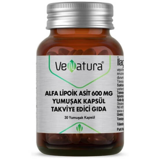 Venatura Alfa Lipoik Asit 600 mg 30 Kapsül - 1