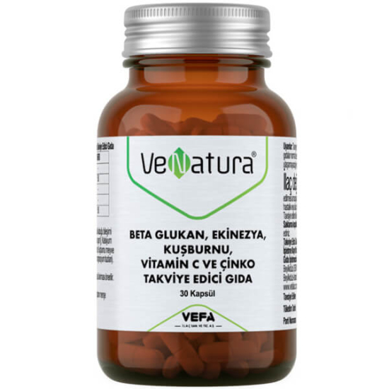 Venatura Beta Glukan Ekinezya Kuşburnu Vitamin C ve Çinko 30 Kapsül - 1