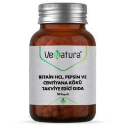 Venatura Betain HCL Pepsin Takviye Edici Gıda 90 Tablet - Venatura