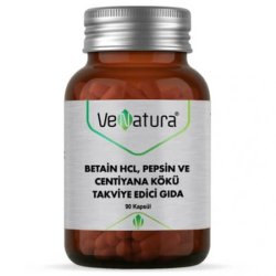 Venatura Betain HCL Pepsin Takviye Edici Gıda 90 Tablet - Venatura