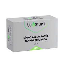 Venatura Çinko Asetat Pastil Takviye Edici Gıda 30 Pastil - Venatura