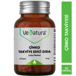 Venatura Çinko Pikolinat 60 Kapsül Çinko İçeren Gıda Takviyesi - Venatura