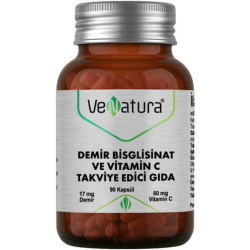 Venatura Demir Bisglisinat ve Vitamin C 90 Kapsül - Venatura