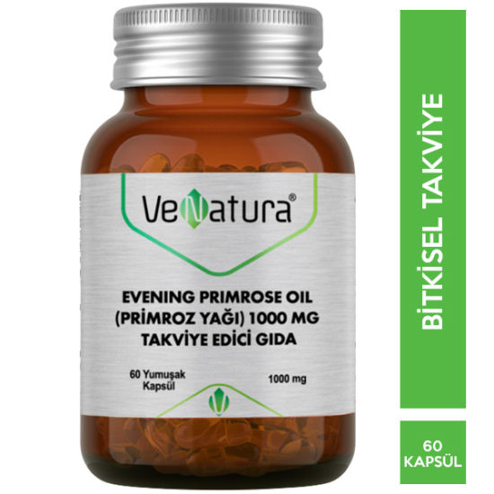 Venatura Evening Primrose Oil Primroz Yağı 1000 mg 60 Kapsül - 1