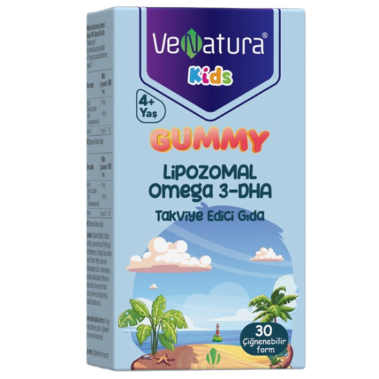 Venatura Gummy Kids Lipozomal Omega 3 Dha 30 Çiğnenebilir Form - 1