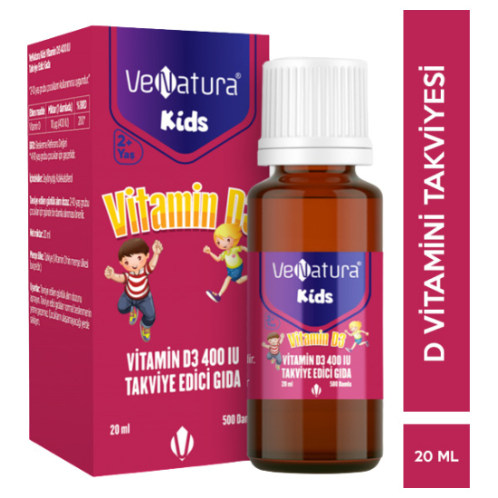 Venatura Kids Vitamin D3 400 IU 20 ML - 1