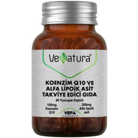 Venatura Koenzim Q10 ve Alfa Lipoik Asit 60 Yumuşak Kapsül - 1