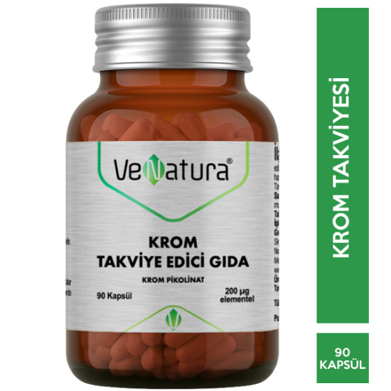 Venatura Krom 90 Kapsül Krom Pikolinat İçeren Gıda Takviyesi - 1