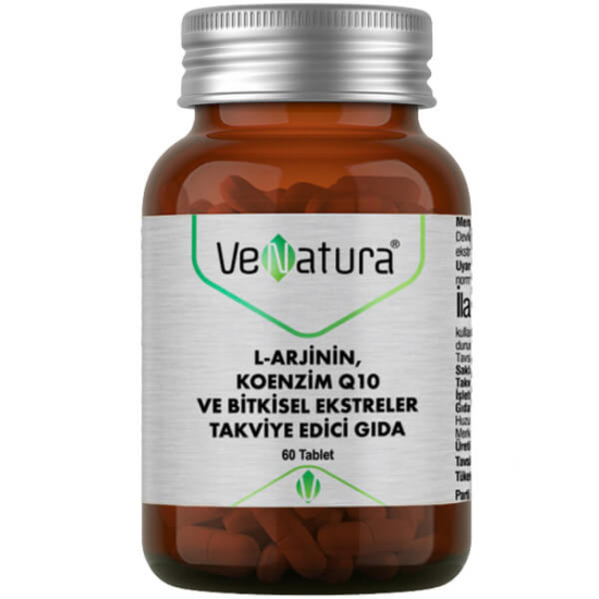 Venatura L Arjinin Koenzim Q10 ve Bitkisel Ekstreler 60 Tablet - 1