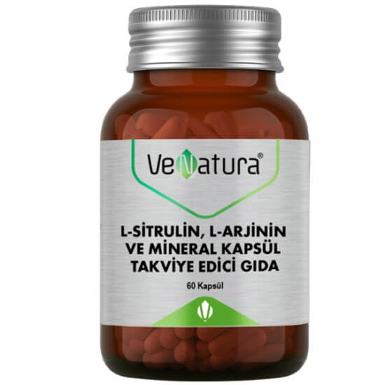Venatura L-Sitrulin L-Arjinin ve Mineral 60 Kapsül - 1